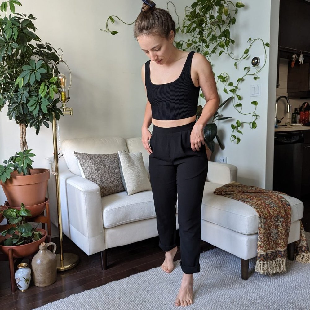 American Apparel High waisted relax fit dress pants